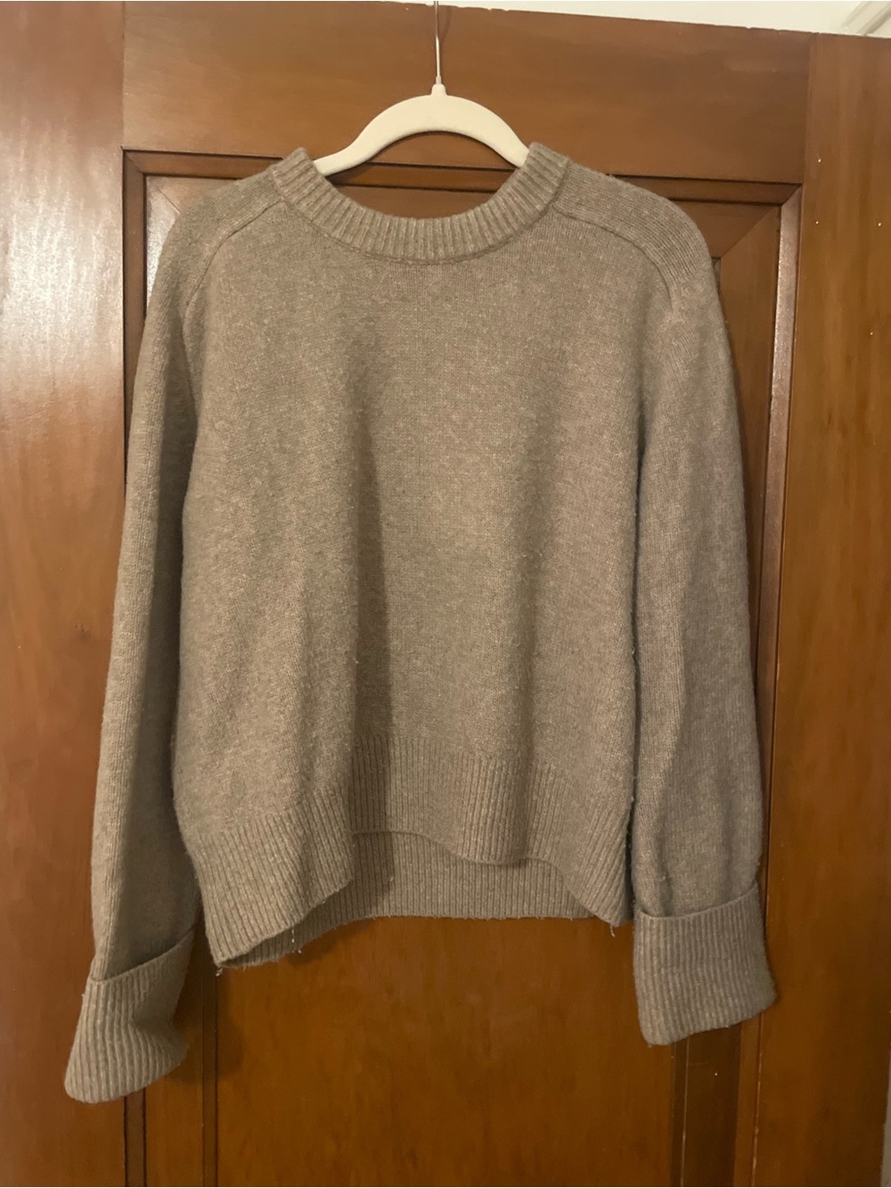 Abercrombie & Fitch Madeline Crewneck Sweater - Taupe - Picture 2 of 3